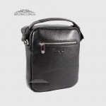 Сумка мужская кожаная Через плечо с отделением на молнии KARYA 0823  45 Черный