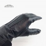 Перчатки кожаные мужские PAIDI M20-230-3 Черные Демисезонные На шерстяной подкладке LAMB BLACK Размеры 11-13   