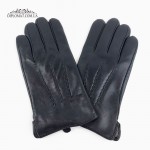 Перчатки кожаные мужские PAIDI M20-230-3 Черные Демисезонные На шерстяной подкладке LAMB BLACK Размеры 11-13   