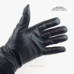 Перчатки кожаные мужские PAIDI M20-230-3 Черные Демисезонные На шерстяной подкладке LAMB BLACK Размеры 11-13   