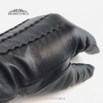 Перчатки кожаные мужские PAIDI M20-230-3 Черные Демисезонные На шерстяной подкладке LAMB BLACK Размеры 11-13   