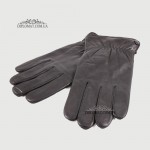 Перчатки мужские Кожаные Ягненок Подкладка Плюш HARMON 640M Черный LAMB BLACK 10,5 Черный