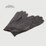 Перчатки мужские Кожаные Ягненок Подкладка Плюш HARMON 640M Черный LAMB BLACK 10,5 Черный