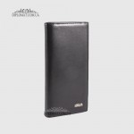 Кошелек для телефона мужской из натуральной кожи на магните KARYA 1097  1 Black Черный
