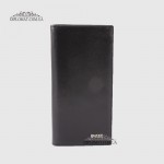 Кошелек для телефона мужской из натуральной кожи на магните KARYA 1097  1 Black Черный