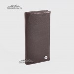 Кошелек для телефона мужской из натуральной кожи на магните KARYA 1097  39 Коричневый
