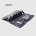 Кошелек для телефона мужской из натуральной кожи на магните KARYA 1097  44 Синий