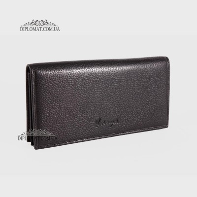 Кошелек для телефона мужской из натуральной кожи на магните KARYA 1097 45 Black