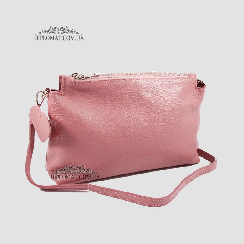 Сумка Женская EMANUELA FERRETTI 00751 Кросс боди Кожаная  Antico floater Коричневый