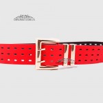 Ремень женский GIADA PELLE BELT 11122 Широкий Экокожа RED smooth Красный/Розовый