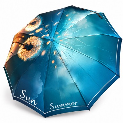 Зонт автомат Три Слона L34046 Satin TURQUOISE