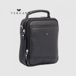 Сумка мужская TERGAN 21393 Через плечо Вертикальная Центральная ручка  На два больших отделения SIYAH LATIGO Черный Черный
