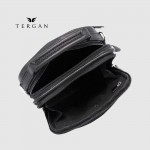 Сумка мужская TERGAN 21393 Через плечо Вертикальная Центральная ручка  На два больших отделения SIYAH LATIGO Черный Черный