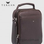 Сумка мужская TERGAN 21393 Через плечо Вертикальная Центральная ручка  На два больших отделения KAHVE LATIGO Темно Коричневый