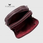 Сумка мужская TERGAN 21393 Через плечо Вертикальная Центральная ручка  На два больших отделения BORDO LATIGO Бордовый Бордовый