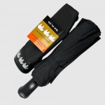 Зонт Автомат Три Слона 7563 на 12 спиц Polyester BLACK Черный