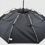 Зонт Автомат Три Слона 7561 на 10 спиц Polyester BLACK Черный