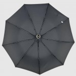 Зонт Полуавтомат Три Слона 34072  Polyester BLACK Черный