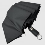 Зонт Полуавтомат Три Слона 34072  Polyester BLACK Черный