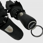 Зонт Полуавтомат Три Слона 34072  Polyester BLACK Черный