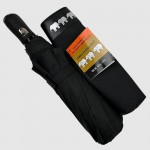 Зонт Полуавтомат Три Слона 34072  Polyester BLACK Черный