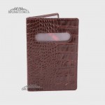 Обложка для паспорта KARYA 099  57 Коричневый