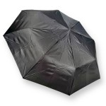 Зонт Полуавтомат Три Слона L8001 Ручка-крюк  Polyester BLACK Черный
