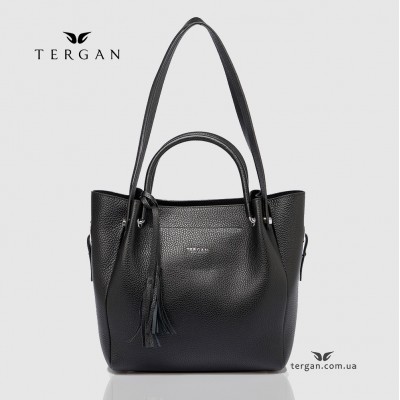 Сумка Женская Кожаная TERGAN 79966 SIYAH FLOATER Черный