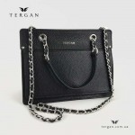 Сумка Женская Кожаная TERGAN 79486 Средняя На цепочке SIYAH FLOATER 