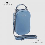 Сумка Женская Кожаная TERGAN 80287  MAVI FLOATER Голубой