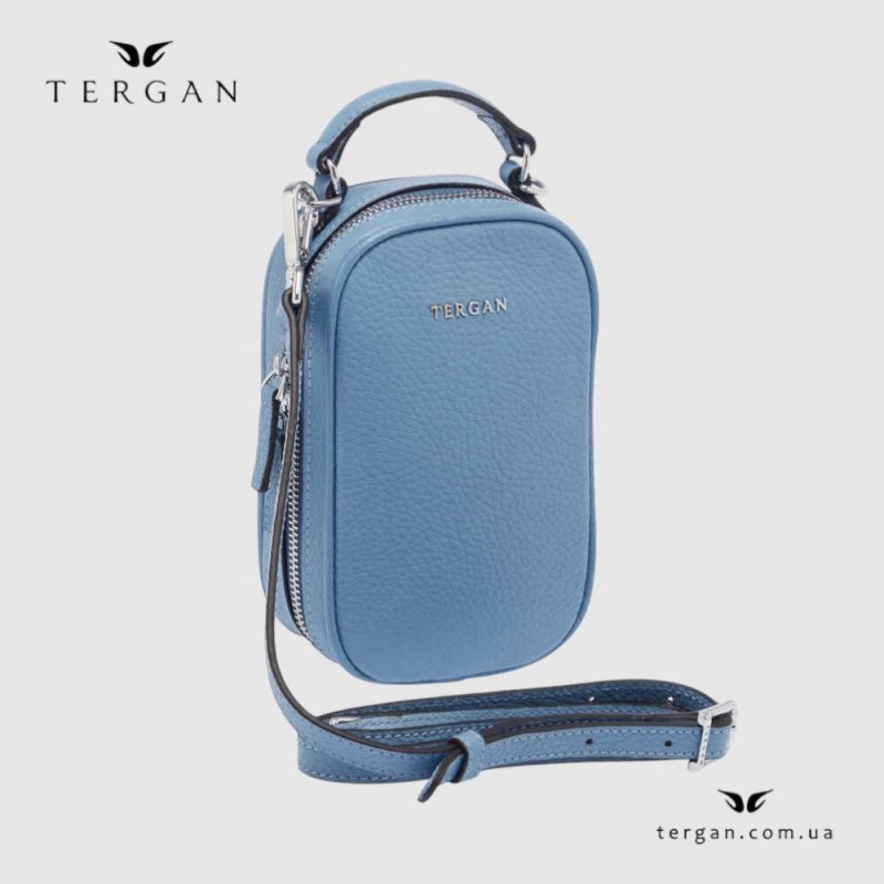 Сумка Женская Кожаная TERGAN 80287  MAVI FLOATER Голубой