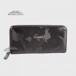 Кошелек на молнии кожаный GUARD 2232  SIYAH WAR Черный