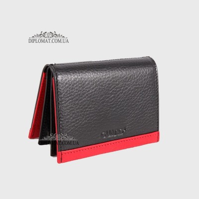 Картхолдер Кредитница кожаная GUARD 1309 SIYAH FLOATER/KIRMIZI