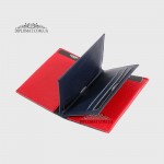 Картхолдер Кредитница кожаная GUARD 1309  LACIVERT FLOATER/KIRMIZI FLOATER 