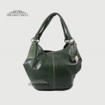 Сумка Женская Кожаная Большая Ручка на плечо BELLINI Sorano 5050  GREEN vegetal Зеленый
