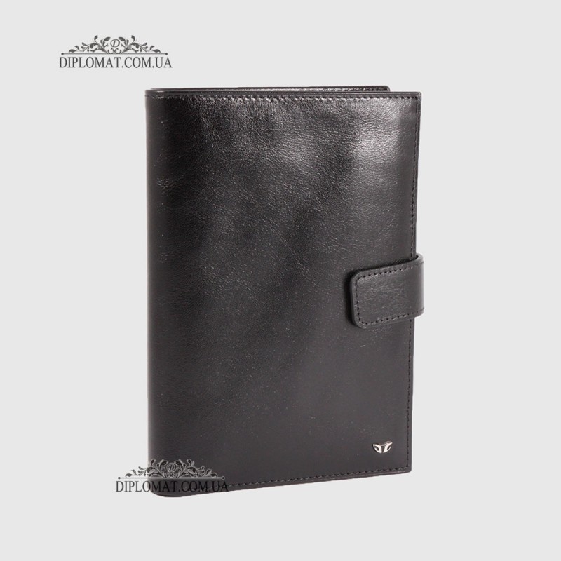 Портмоне мужские c кожаным вкладышем для паспорта TERGAN 1484  SIYAH RUSTIC Черный Черный