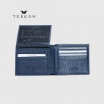 Портмоне мужское TERGAN 1498 кожаное с 15 отелениями для карт  LACIVERT FLOATER Темно Синий