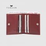 Портмоне мужское TERGAN 1500 Небольшое На кнопке На 10 карточек BORDO RUSTIC Бордовый/Пурпурный