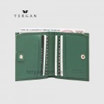 Портмоне мужское TERGAN 1500 Небольшое На кнопке На 10 карточек YESIL RUSTIC Зеленый