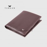 Портмоне мужское TERGAN 1500 Небольшое На кнопке На 10 карточек KAHVE RUSTIC Коричневый