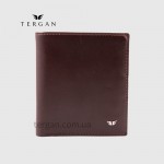 Портмоне мужское TERGAN 1500 Небольшое На кнопке На 10 карточек KAHVE RUSTIC Коричневый