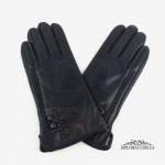 Перчатки кожаные мужские PAIDI M31-1 Черные DEEP BLACK Чёрные на шерстяной подкладке Перчатки кожаные женские PAIDI 21-220-2 LAMB BLACK Чёрные на шерстяной подкладке 