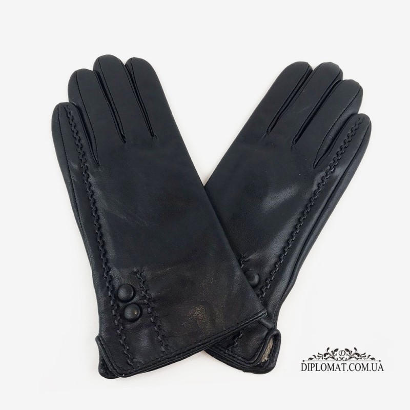Перчатки кожаные мужские PAIDI M31-1 Черные DEEP BLACK Чёрные на шерстяной подкладке Перчатки кожаные женские PAIDI 21-220-2 LAMB BLACK Чёрные на шерстяной подкладке 