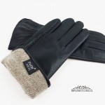 Перчатки кожаные мужские PAIDI M31-1 Черные DEEP BLACK Чёрные на шерстяной подкладке Перчатки кожаные женские PAIDI 21-220-2 LAMB BLACK Чёрные на шерстяной подкладке 