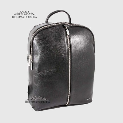 Рюкзак женский KARYA 6004 Кожаный45 Black