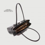Сумка Женская Кожаная Средняя BELLINI Firenze 8221  BLACK floater Черный