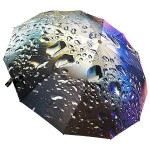 Женский складной зонт автомат Три Слона TSL220-6 Rainbow Rain 12 спиц
