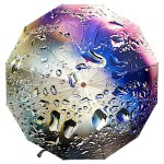 Женский складной зонт автомат Три Слона TSL220-6 Rainbow Rain 12 спиц