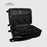 Чемодан Средний WITTCHEN 56-3A-402 Пастик ABS на колесах  Plastc ABS 11 Black Черный Черный