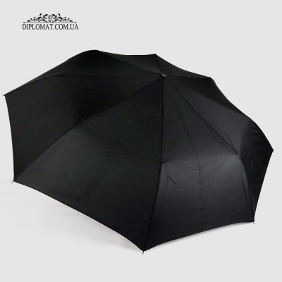 Зонт Автомат Три Слона F23 614 Ручка прямая кожаная Материал купола 100% Polyester Polyester BLACK